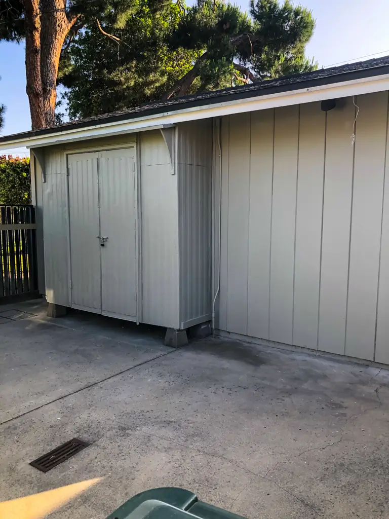 After exterior garage painting San Gabriel fresh gray paint professional painting contractors Dream Painting